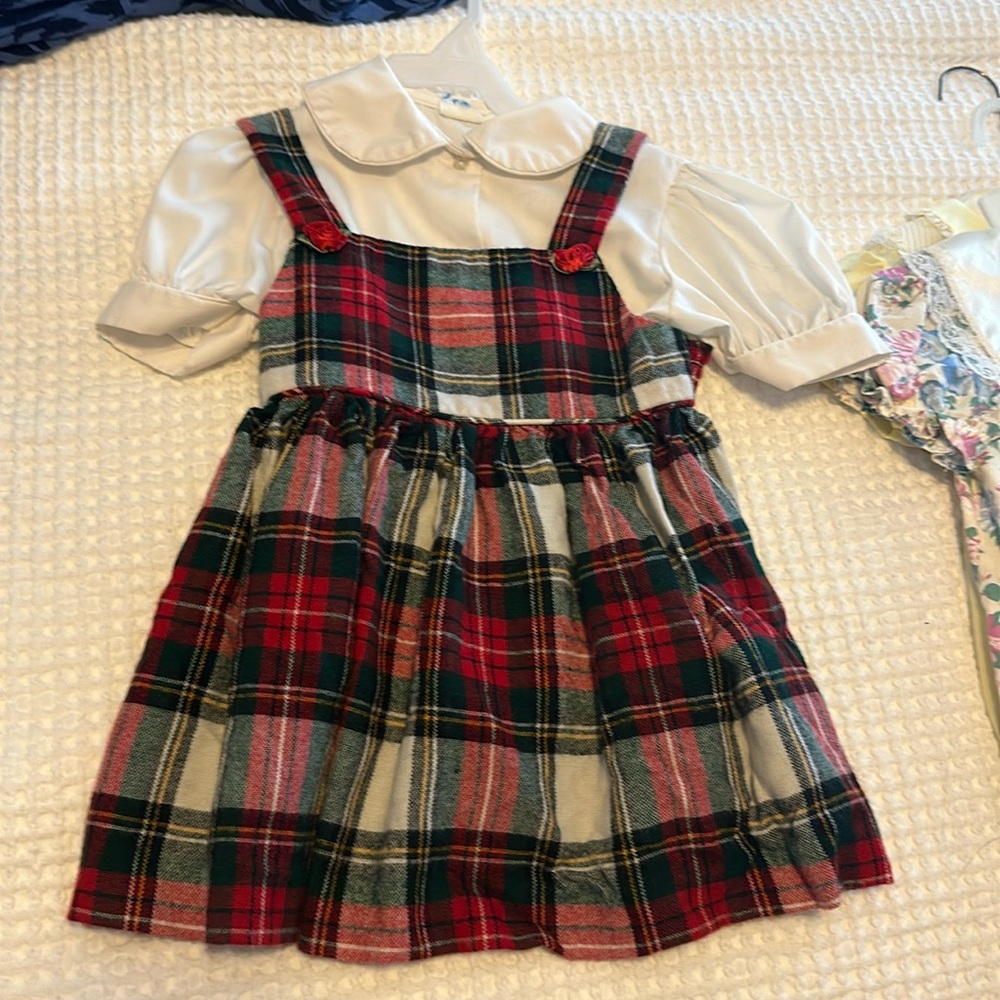 Vintage toddler Christmas jumpsuit